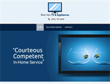 Tablet Screenshot of bluehen.tv
